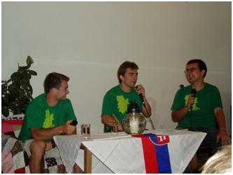 Rozhovor s Petrom Budajom na tábore, kde som bol (Veľký Slávkov 2008)
