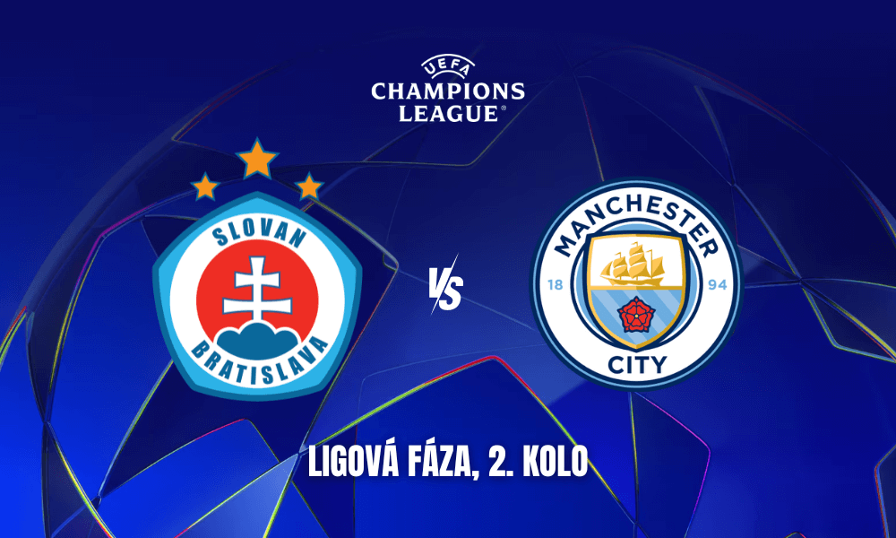 Slovan Bratislava - Man City, ligová fáza Ligy majstrov