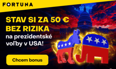 Stávka bez rizika 50 € vo Fortune na Voľby v USA